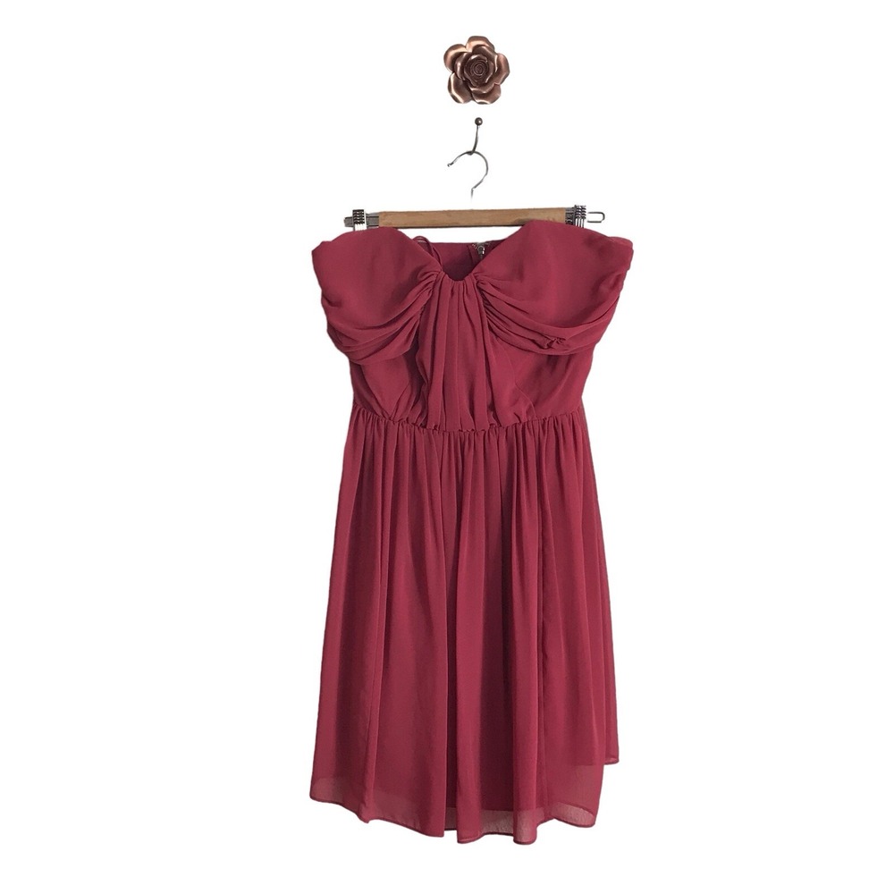 Erin Featherston Size 12 Rose Bridesmaid‎ Cocktail Formal Chiffon Dress NEW